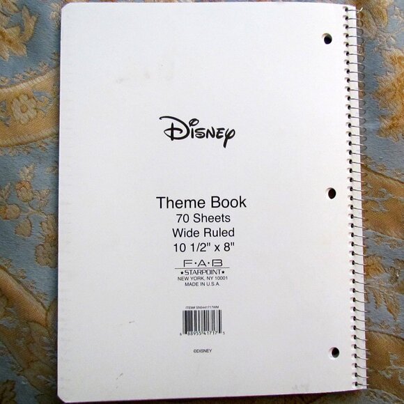 JACK SPARROW - PIRATES of the CARIBBEAN SPIRAL NOTEBOOK, NWOT, EXCELLENT UNUSED - Picture 4 of 5